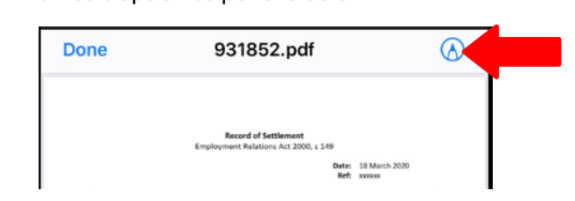 IPhone sign mediated settlement