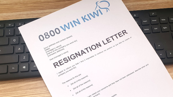 Letter of resignation